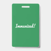 Badge Conception d'identité de sensibilisation au vaccin (Arrière)