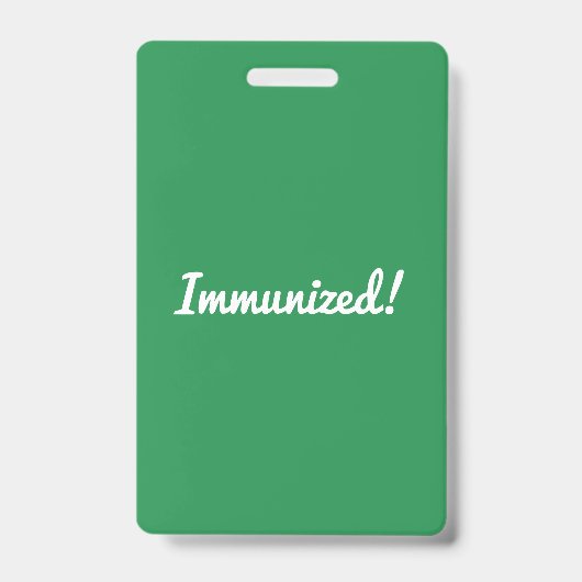 Badge Conception d'identité de sensibilisation au vaccin (Avant)