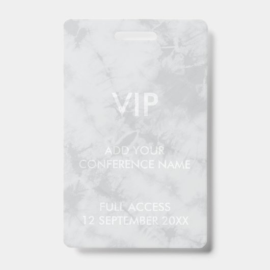 Badge Conception d'identité d'événement de festival VIP (Avant)