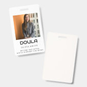 Badge Conception d'identité visuelle pour doula professi (Avant & arrière)