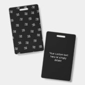 Badge Conception disposée de manière aléatoire, logo ou  (Avant & arrière)