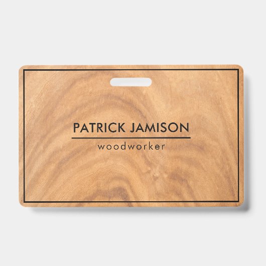 Badge Conception en bois (Avant)