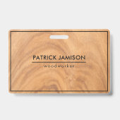 Badge Conception en bois (Arrière)