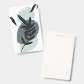 Badge Conception florale botanique  (Avant & arrière)