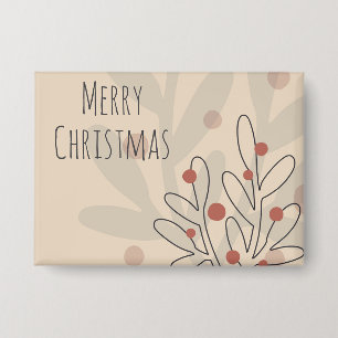 Badge Conception florale pour l'hiver, vacances de Noël
