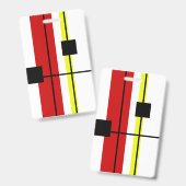 Badge Conception géométrique (Avant & arrière)