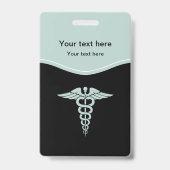 Badge Conception Médicale des symboles Caduceus (Arrière)