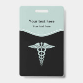 Badge Conception Médicale des symboles Caduceus (Avant)