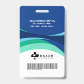Badge Conception médicale d'identification et logo à éco (Arrière)