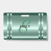 Badge Conception métallisée pastel vert (Arrière)