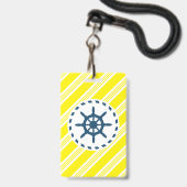 Badge Conception nautique (Avant avec lanière)