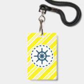 Badge Conception nautique (Arrière avec lanière)