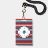 Badge Conception nautique (Arrière avec lanière)