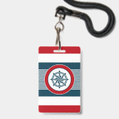 Badge Conception nautique (Avant avec lanière)