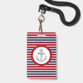 Badge Conception nautique (Avant avec lanière)