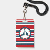 Badge Conception nautique (Avant avec lanière)