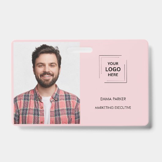 Badge Conception professionnelle d'identité d'employé pe (Avant)