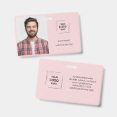 Badge Conception professionnelle d'identité d'employé pe (Avant & arrière)