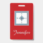 Badge Conception sur le thème nautique (Arrière)