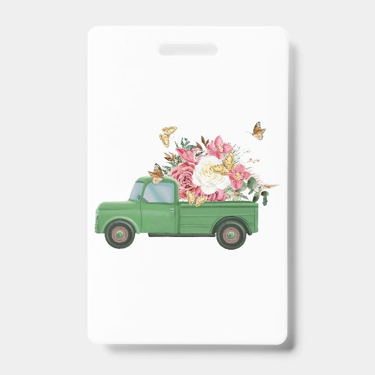 Badge Conceptions de sublimation de fleurs (Avant)