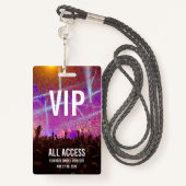 Badge Concert de carte d'accès VIP All (Derrière avec lanière)