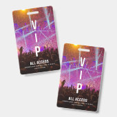 Badge Concert de carte d'accès VIP All (Avant & arrière)