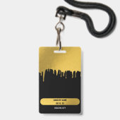 Badge Concert Festival VIP All Access Nom personnalisé (Back with Lanyard)