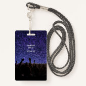Badge Concert Festival VIP All Access Nom personnalisé (Derrière avec lanière)