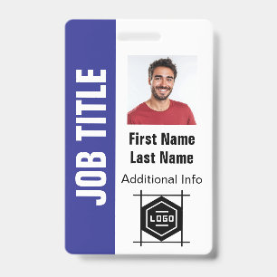 Badge concevez votre propre carte d'identité, bureau per