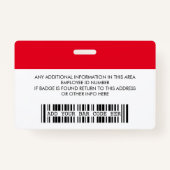 Badge concevoir votre propre carte d'identité - Photo, C (Dos)