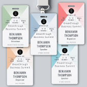 Badge Conference Business Corporate Event Nom de l'ID or