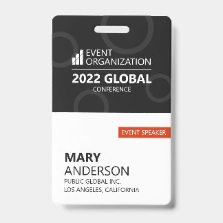 Badge Conférence d'affaires moderne Événement  #personna