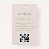 Badge Conférence Entreprise Business Event Logo Jaune (Dos)