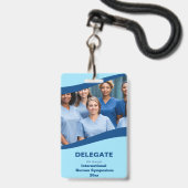 Badge Conférence Médicale du technicien en soins infirmi (Back with Lanyard)