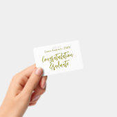 Badge Congratulations graduate golden name class 20XX si (À main)