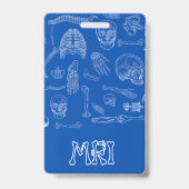 Badge Connexe Médicale vertical (Arrière)