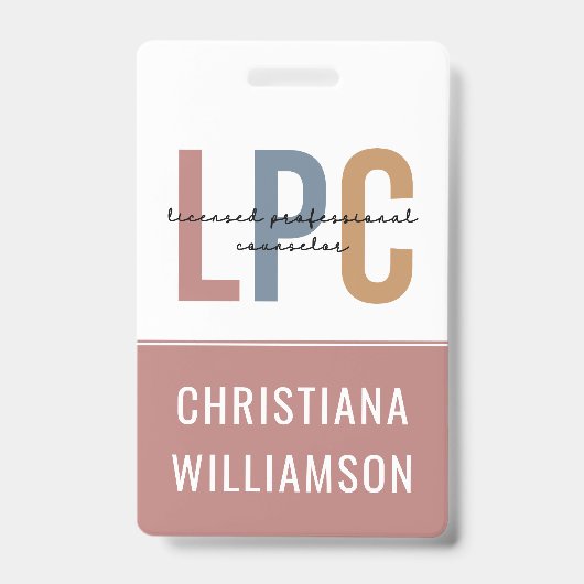 Badge Conseiller professionnel agréé sur mesure LPC (Avant)