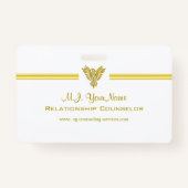 Badge Conseiller Relation Bandes d'or, or phoenix (Devant)