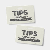 Badge Conseils durables Symbole de pendaison de bienvenu (Avant & arrière)