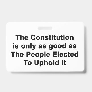 BADGE Constitution uniquement aussi bonne que les