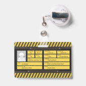 Badge Construction (Arrière avec rétractable)