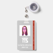 Badge Construction professionnelle à haut risque (Face avec clip rétractable)