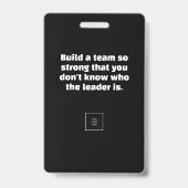 Badge Construire une équipe personnalisable  (Avant)