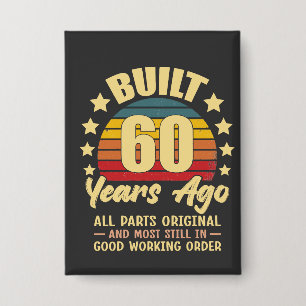 Badge Construit il y a 60 ans Toutes les pièces d'origin