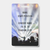 Badge Convention de nom personnalisé pour l'événement de (Arrière)