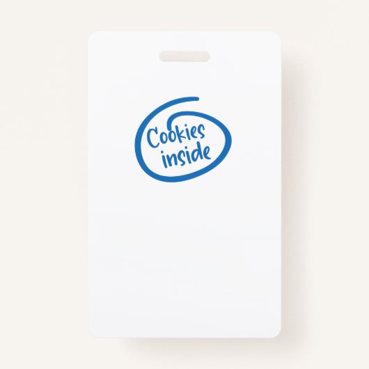 Badge Cookies à l'intérieur (Devant)