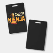 Badge Cool Chess Ninja Chess Lovers Cadeau (Avant & arrière)