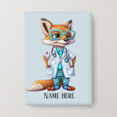 Badge Cool Doctor bear ajouter nom (Recto)