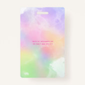 Badge Cool fun adolescent typographie moderne VIP sweet  (Dos)