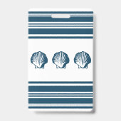 Badge Coquillages et rayures (Arrière)
